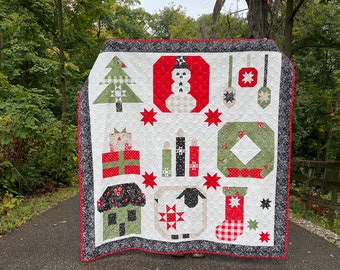 Cuddle Up Sampler PDF Quilt Pattern #208