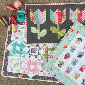 Flower Mill Mini Quilt PDF Pattern Bundle