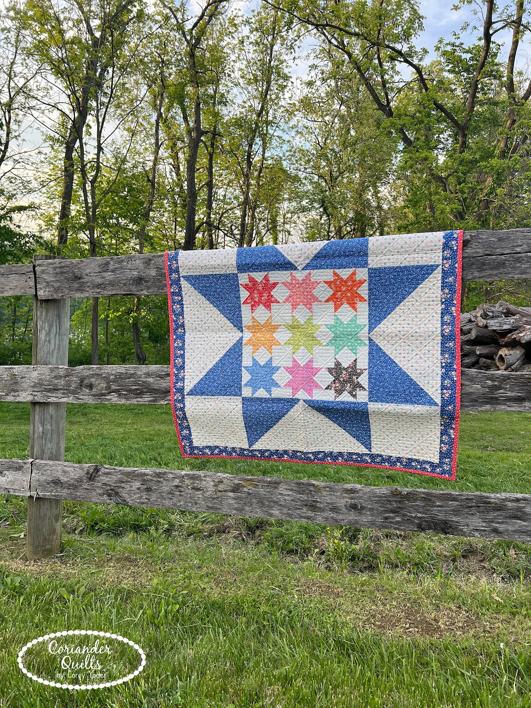 Barn Star 8 PDF Quilt Pattern #218 - Etsy