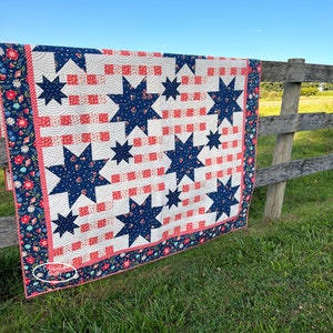 Star Striped Paper Quilt Pattern #195