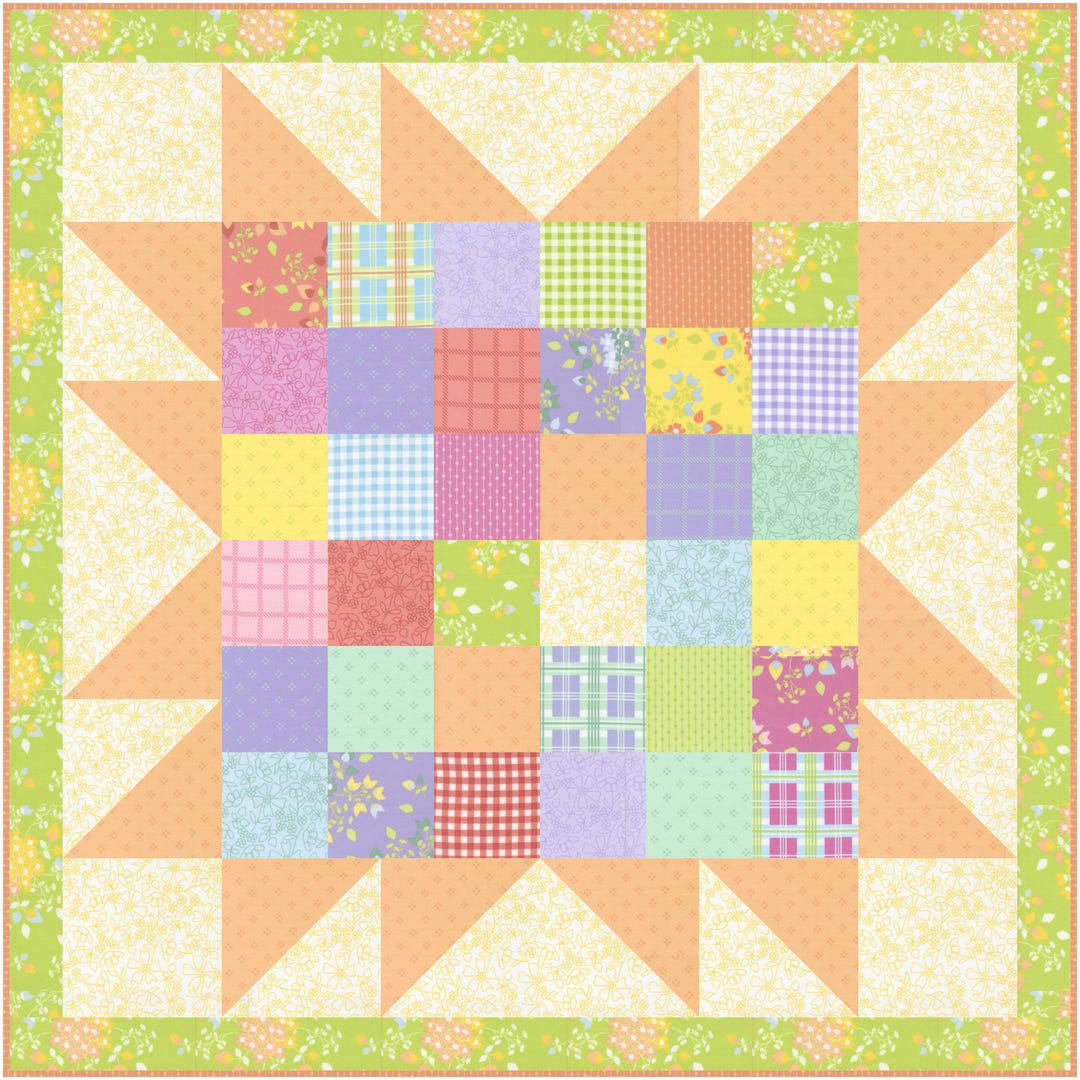 Barn Star 10 PDF Quilt Pattern #228 - Etsy