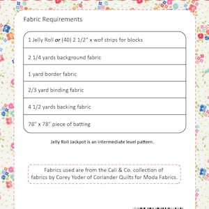 Jelly Roll Jackpot PDF Quilt Pattern #216 - Etsy