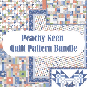 Coriander Quilts 5 piece Paper Pattern Bundle #14 (Peachy Keen Release)