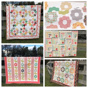 Coriander Quilts Pattern Bundle #4 (Strawberry Jam Release) PDF VERSION