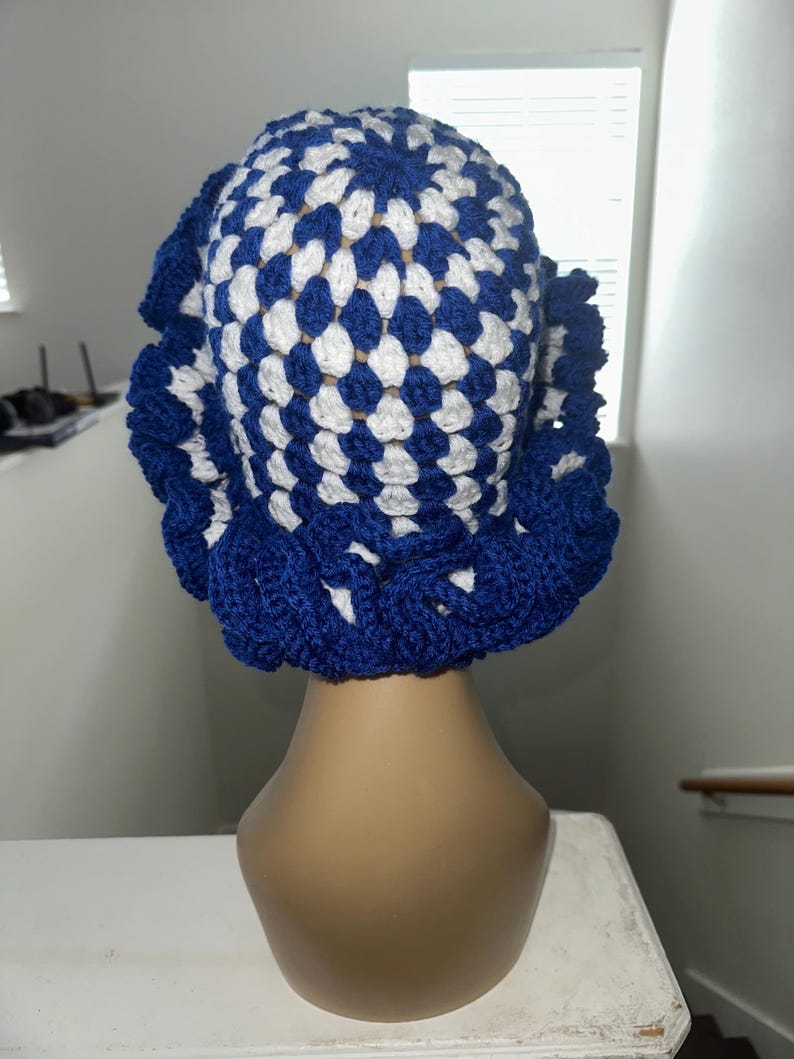Handmade Crochet Extra Large Ruffle Hat - Etsy
