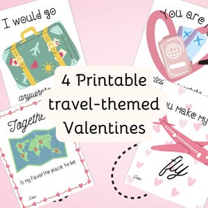 Voyagez avec des cartes de Saint-Valentin. Offrez ces cartes de Saint-Valentin à imprimer à votre compagnon de voyage, à votre ami avide de voyages ou à votre chérie