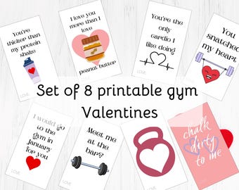 Fitness Valentines: Gym-Themed Cards for Workout Lovers (PDF)