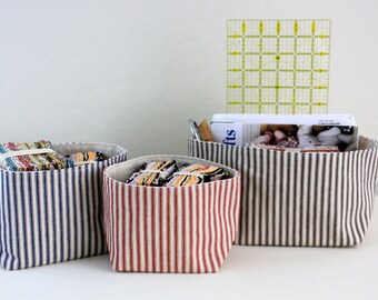 fabric basket etsy