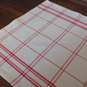 Red or Country Blue Plaid Kitchen Towel Farmhouse Cotton Kitchen Towel Kitchen Linens image 4