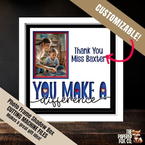 Du machst den Unterschied Schule svg, Geschenk Lehrer für Sie, beste Freundin Geschenk, Schneidedatei für Geschenk Box, Geschenk für Lehrer, Scrapbooking Geschenk