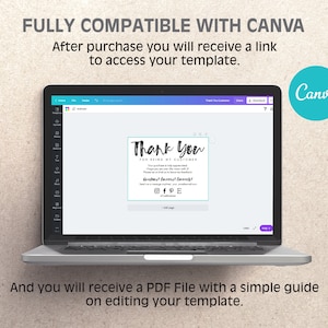 Customer Appreciation Thank You Card for Business, Editable Canva Template, Insert for Online Shops, Reseller Thank You, Ebay, Mercari, Etsy image 4