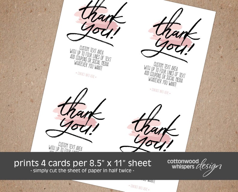 instant-poshmark-thank-you-cards-editable-pdf-printable-etsy