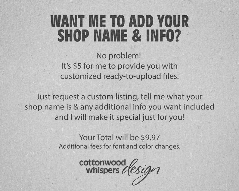 Custom Etsy Shop Banner Set Store Branding Kit Graphics Etsy