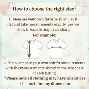 Puede incluir: Una imagen con texto que explica c&oacute;mo elegir la talla de ropa correcta. Muestra c&oacute;mo medir una camisa y compararla con una tabla de tallas. El texto incluye "&iquest;C&oacute;mo elegir la talla correcta?" y "Por ejemplo:" con ilustraciones de camisetas.