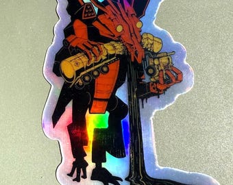 King Gizzard Feasting Dragon Hologram Sticker