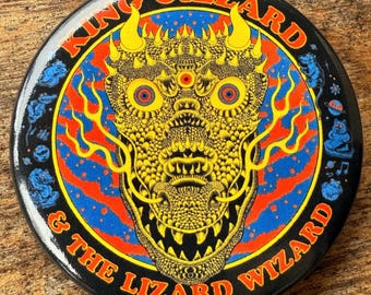 King Gizzard Dragon Face Pin