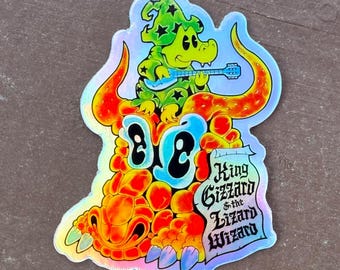 King Gizzard Lil’ Wizard Hologram Sticker