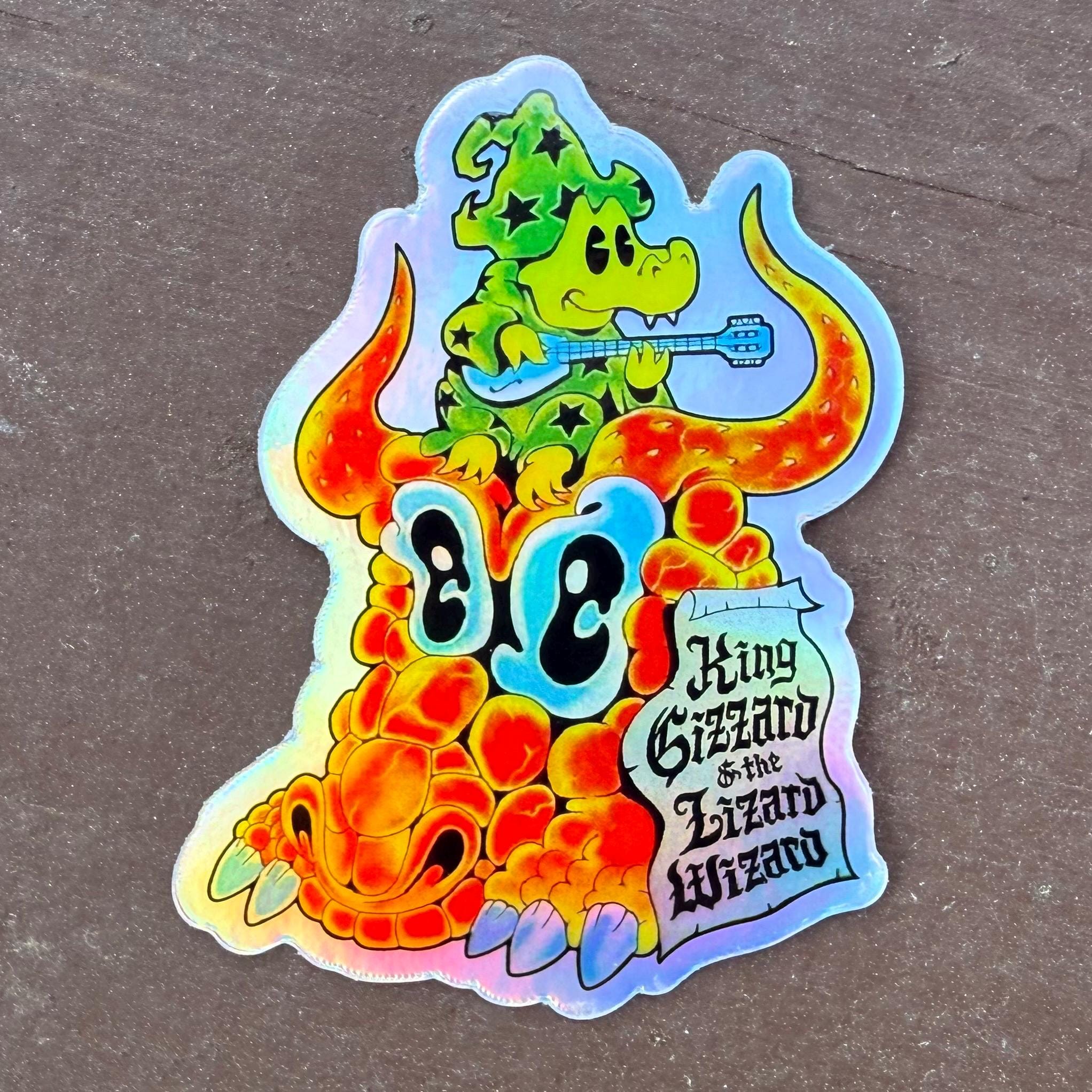 Lil Wizard King Gizzard Lil’ Wizard Hologram Sticker - Etsy