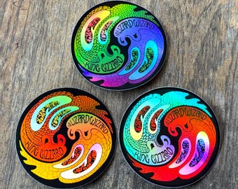 King Gizzard Yin Yang Hologram Sticker