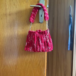 crocheted handbag