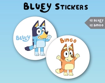 Bluey and Bingo Stickers