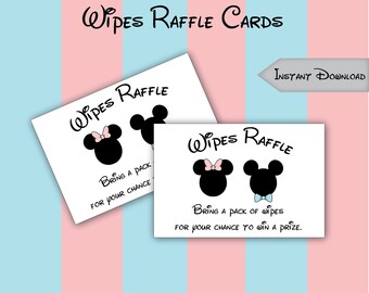 DIGITALE Mickey en Minnie Wipes-kaarten
