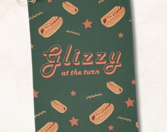 Regalo divertido de golf con diseño de perrito caliente, regalo para golfistas, Glizzy, accesorios de golf, toallas deportivas divertidas, despedida de soltero, regalo de propuesta de padrinos de boda.