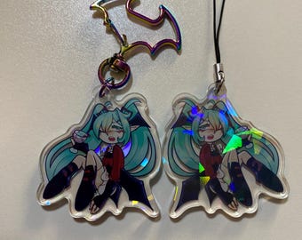 Vampire Hatsune Miku Keychain