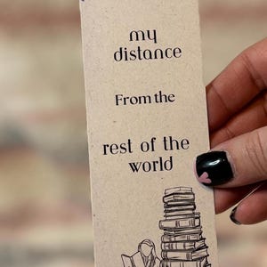 Romance Bookmark-Keeping my Distance