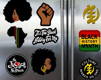 Black History Month Magnets: Afrocentric Calendar Decor