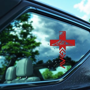 Christian Car Decal: God Is Greater, Holographic Laptop Sticker
