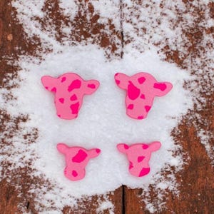 Cow print stud earrings l Farm Earrings | Cow Earrings | Cow head earrings