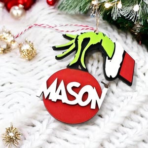 Custom Ornaments |  hand ornaments  l Stole Christmas Ornament | Christmas Ornaments | Handmade