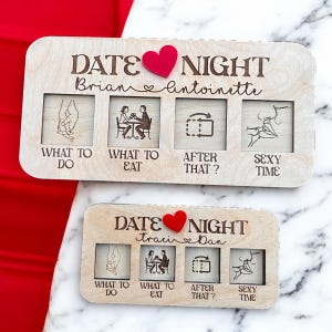 Date Night Dice. Couples date decision dice. Personalized Valentines Gift. Date night-Valentines Gift.  Anniversary Gift