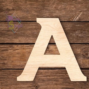 Wood Cutout Letter Blanks: DIY Craft Embellishment