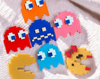 Retro Arcade Fridge Magnets: 80s Handmade Magnets