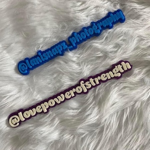 Custom Acrylic Watermark Sign: Photo Prop Branding Plaque