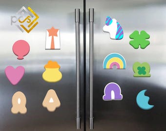 Handmade Lucky Charm Magnets: St Patricks Day Calendar Magnets