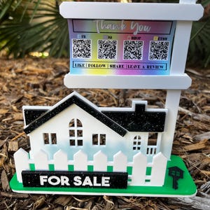 Porta-cartão de visita de corretor de imóveis / Porta-cartão de visita personalizado. Porta-cartão de visita