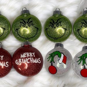 Custom Grinchy Ornaments | Stole Christmas Ornament | Christmas Ornaments | Handmade