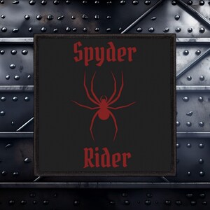 Biker Patch |Spyder Rider (3X3 inches) | Motorcycle Patches | Biker Patches for Vests | Motorcycle Patches | Biker Gifts | Motorcycle Gifts