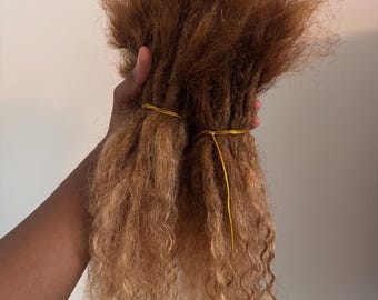 Extensions de cheveux humains | Dreads bohèmes bouclées, ensemble fait main