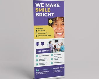 Custom Rollup Banner Stand, Retractable Banner, Business Banner Stand, Personalized Design, Event Vertical Banner, Roll up Banner Stand