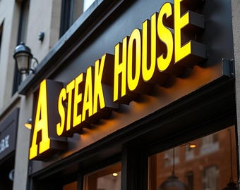 Custom 3D LED Channel Letters Sign – Outdoor Business Signage – Trimless Plexiglass Letters – Illuminated Storefront Logo