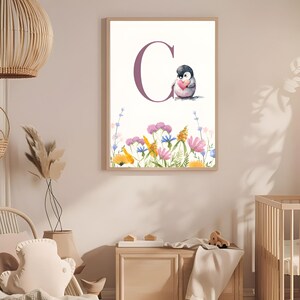 Mädchenzimmer,Buchstabe C,Druckraum,Kinderzimmer,schöner Druck