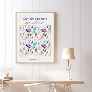 Faith move mountains print,digital print
