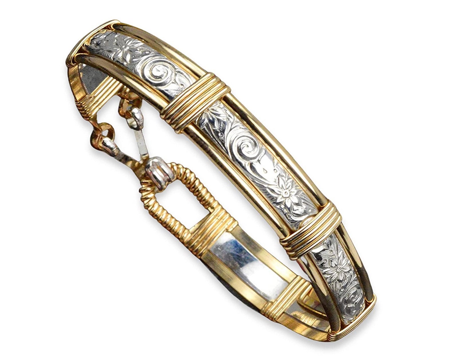 Handmade 14k Gold-Filled and Sterling Silver Bracelet | Etsy