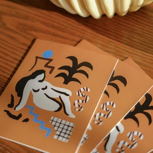 Woman greeting card