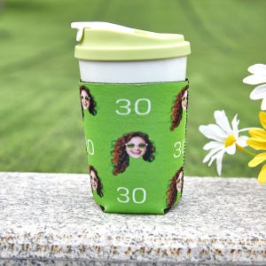30th Birthday Party Decorations, Personalized Picture Can Cooler,custom birthday image,Birthday Drink Bottle Holder,Funny Birthday Favors