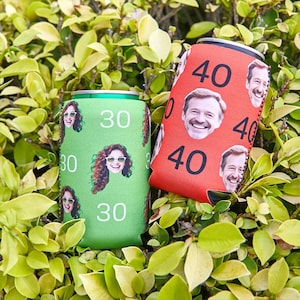 Personalized  Can Cooler, Beach Bachelorette Party Can Coolers, 40th Birthday, Wedding, Graduation,Funny Birthday Decorations